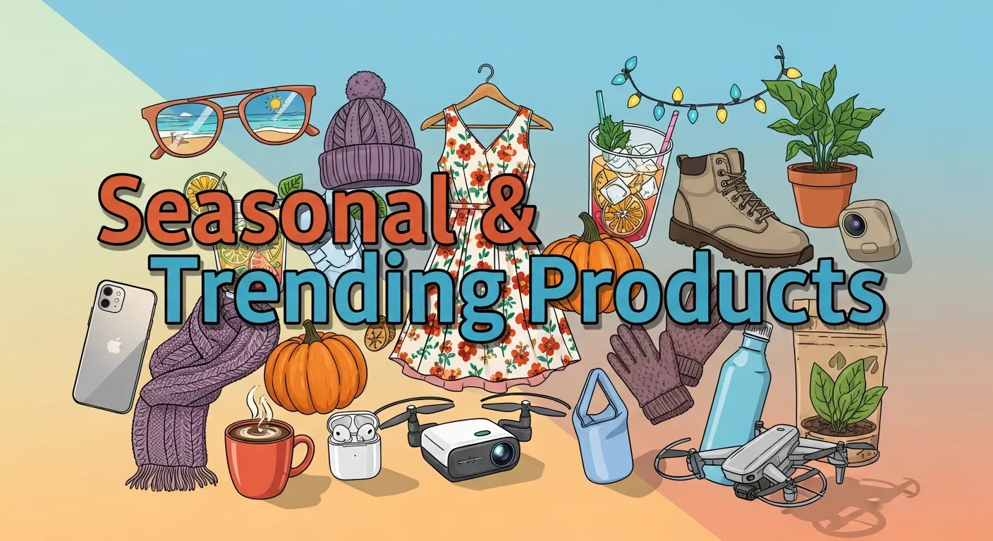 Seasonal trending affiliate products
