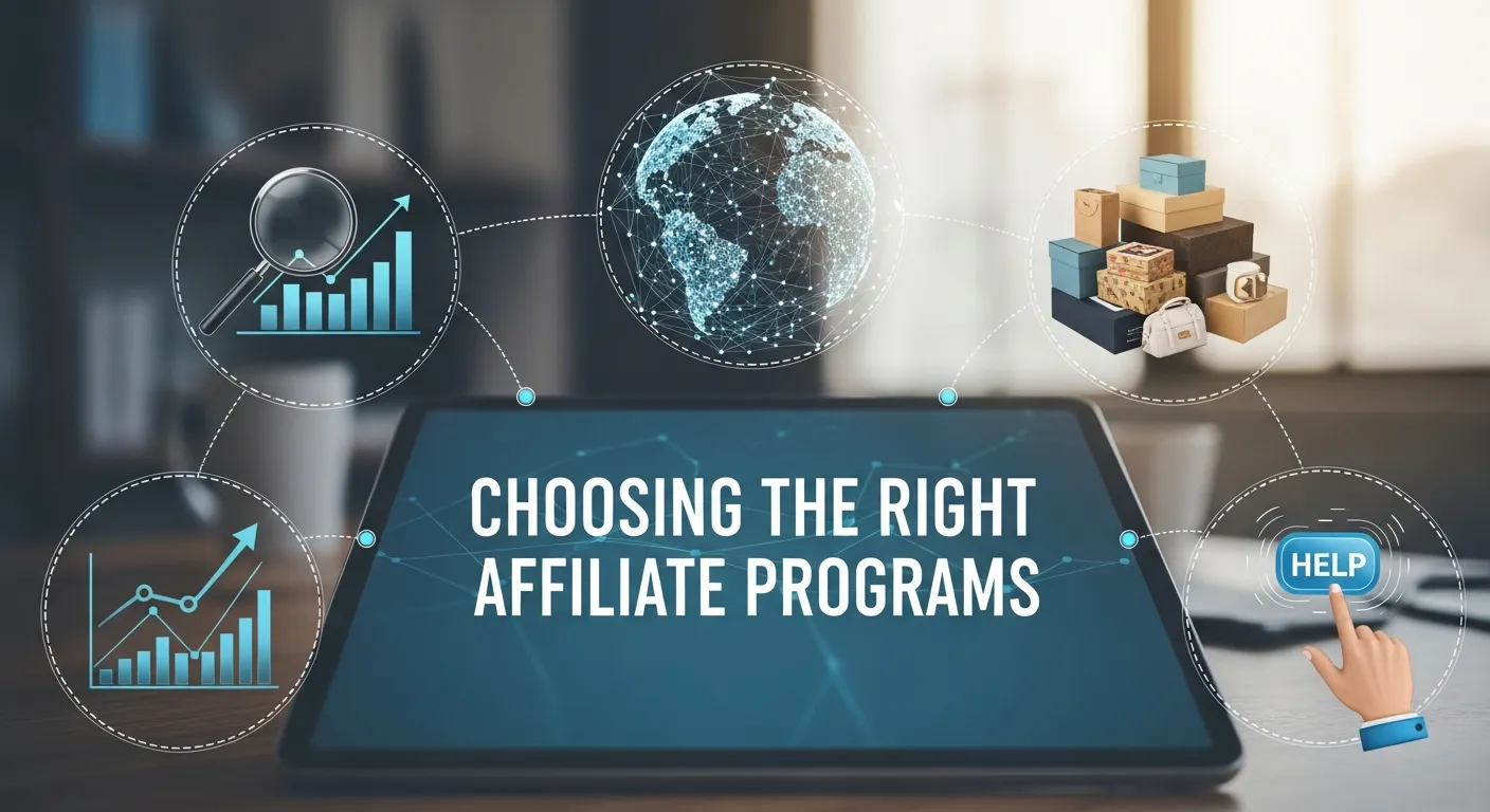 Selecting top affiliate programs