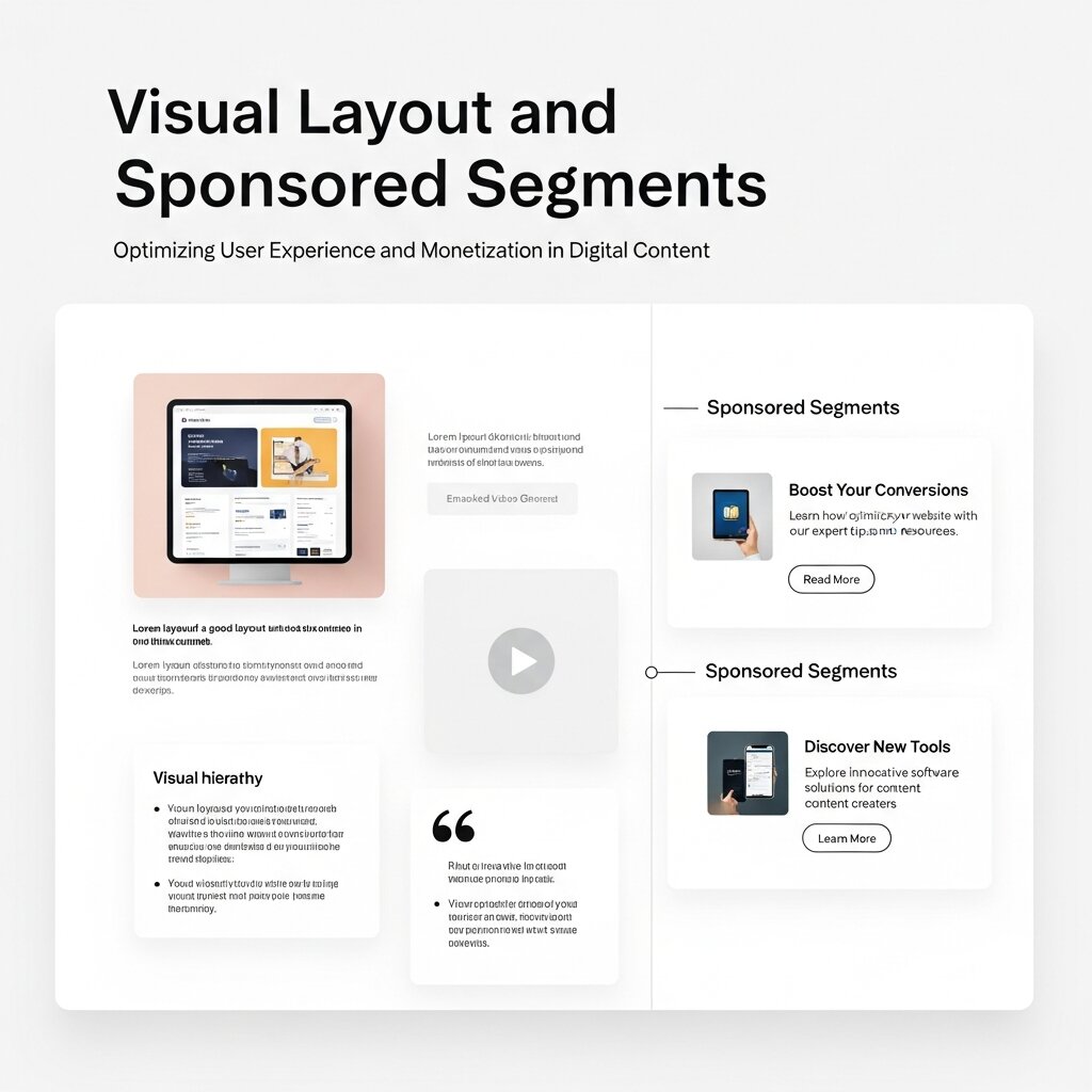 Visual Layout and Sponsored Segments